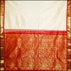 Halfwhite Kanjeevaram silk sare (DSE-13) - Click here to View more details about this Product